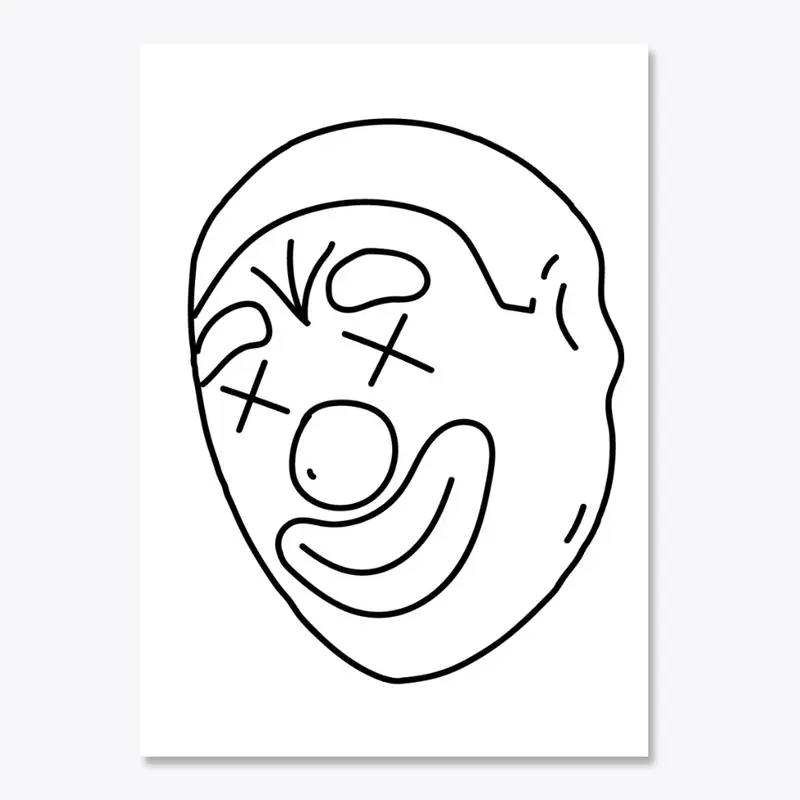 Clown Outline (Black)